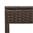 vidaXL PE Rattan Large Sun Lounger  in Brown (Set of 2)