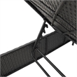 vidaXL PE Rattan Standard Sun Lounger Set (2 pcs) in Black