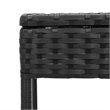 vidaXL PE Rattan Standard Sun Lounger Set (2 pcs) in Black
