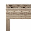 vidaXL PE Rattan One-Size Sun Lounger Set (2 pcs) in Beige
