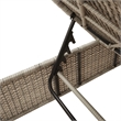 vidaXL Poly Rattan Large Sun Lounger Set (2 pcs) in Light Gray