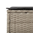 vidaXL Poly Rattan Large Sun Lounger Set (2 pcs) in Light Gray