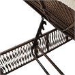 vidaXL PE Rattan Sun Lounger in Brown