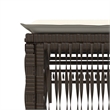 vidaXL PE Rattan Sun Lounger in Brown