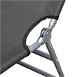 vidaXL Oxford Fabric Sunlounger w/ Adjustable Armrests 600D in Gray