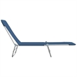 vidaXL Powder-Coated Steel Sunlounger Set of 2 Standard Foldable in Blue