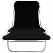 vidaXL Sunlounger Set of 2 Standard in Black