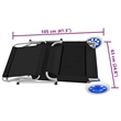 vidaXL Standard Sun Lounger in Black