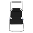 vidaXL Standard Sun Lounger in Black