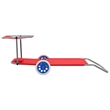 vidaXL Standard Sun Lounger in Red