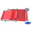 vidaXL Standard Sun Lounger in Red