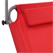 vidaXL Standard Sun Lounger in Red