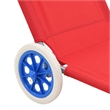 vidaXL Standard Sun Lounger in Red