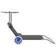 vidaXL Standard Sun Lounger in Steel Gray