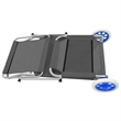 vidaXL Standard Sun Lounger in Steel Gray