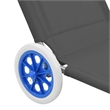 vidaXL Standard Sun Lounger in Steel Gray
