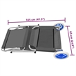 vidaXL Standard Sun Lounger in Steel Gray