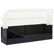 vidaXL PE Rattan Garden Sofa Large Foldable in Black