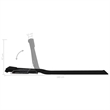 vidaXL Polyester & Steel Beach Chair in Black (Set of 2)