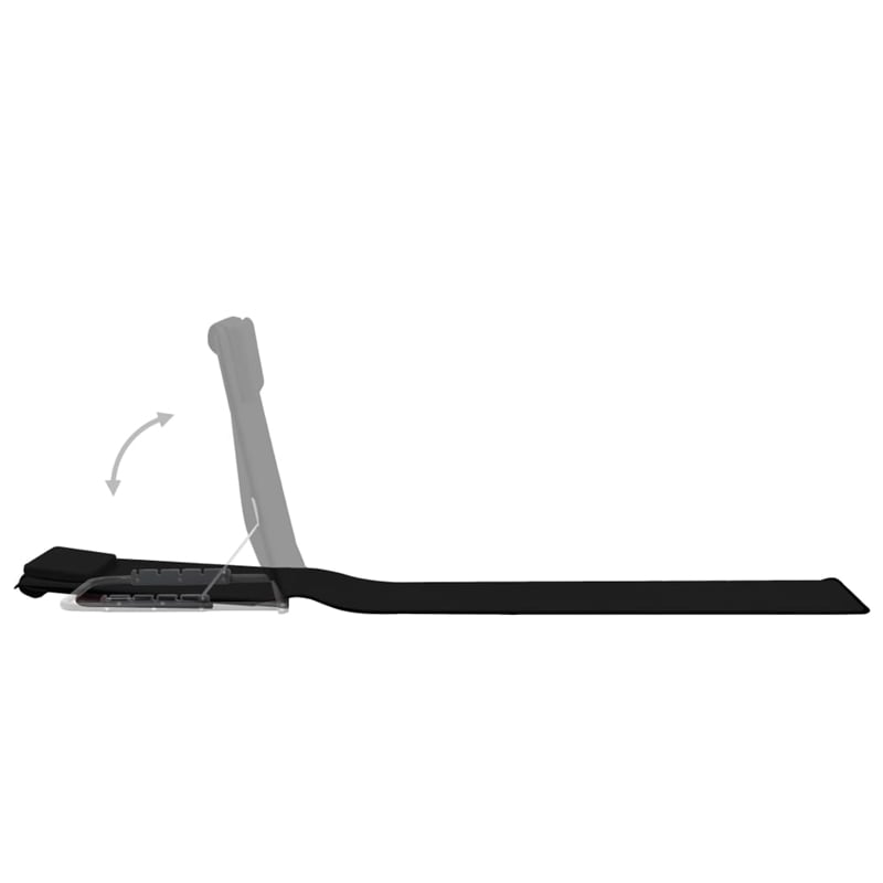 vidaXL Polyester & Steel Beach Chair in Black (Set of 2)