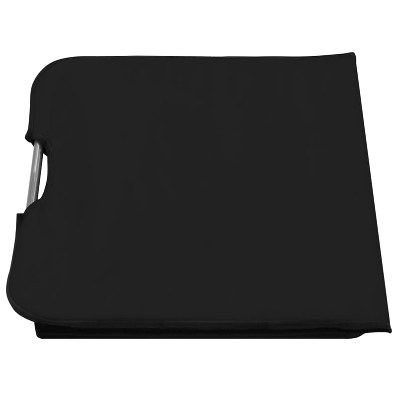 vidaXL Polyester & Steel Beach Chair in Black (Set of 2)