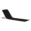 vidaXL Polyester & Steel Beach Chair in Black (Set of 2)