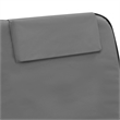 vidaXL Polyester & Steel Beach Chair in Gray (Set of 2)