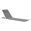 vidaXL Polyester & Steel Beach Chair in Gray (Set of 2)