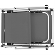 vidaXL Aluminum  Steel Sun Lounger in Gray