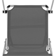 vidaXL Aluminum  Steel Sun Lounger in Gray