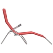 vidaXL Textilene & Steel Sunlounger Set of 2 in Red