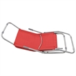 vidaXL Textilene & Steel Sunlounger Set of 2 in Red