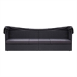 vidaXL PE Rattan Sun Lounger Outdoor Sofa Rectangular in Black