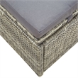 vidaXL PE Rattan Sun Lounger Powder-Coated Steel in Gray