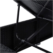 vidaXL PE Rattan Sun Lounger Standard Foldable in Black & Cream