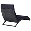 vidaXL Poly Rattan Sunbed Standard Foldable in Gray