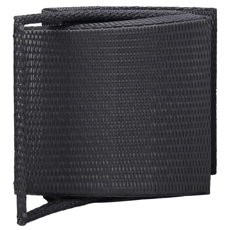 vidaXL Poly Rattan Sunbed Standard Foldable in Gray