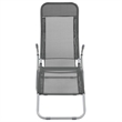 vidaXL Textilene Sunlounger Set of 2 in Anthracite