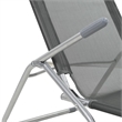 vidaXL Textilene Sunlounger Set of 2 in Anthracite