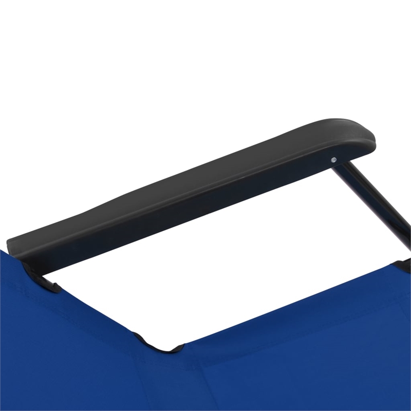 vidaXL Steel Sunlounger Set of 2 in Blue
