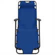 vidaXL Steel Sunlounger Set of 2 in Blue