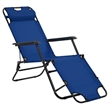 vidaXL Steel Sunlounger Set of 2 in Blue