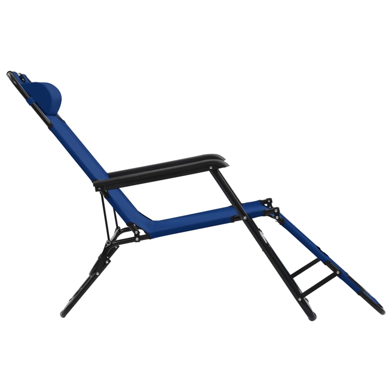 vidaXL Steel Sunlounger Set of 2 in Blue