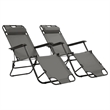 vidaXL Sunlounger Set of 2 in Gray