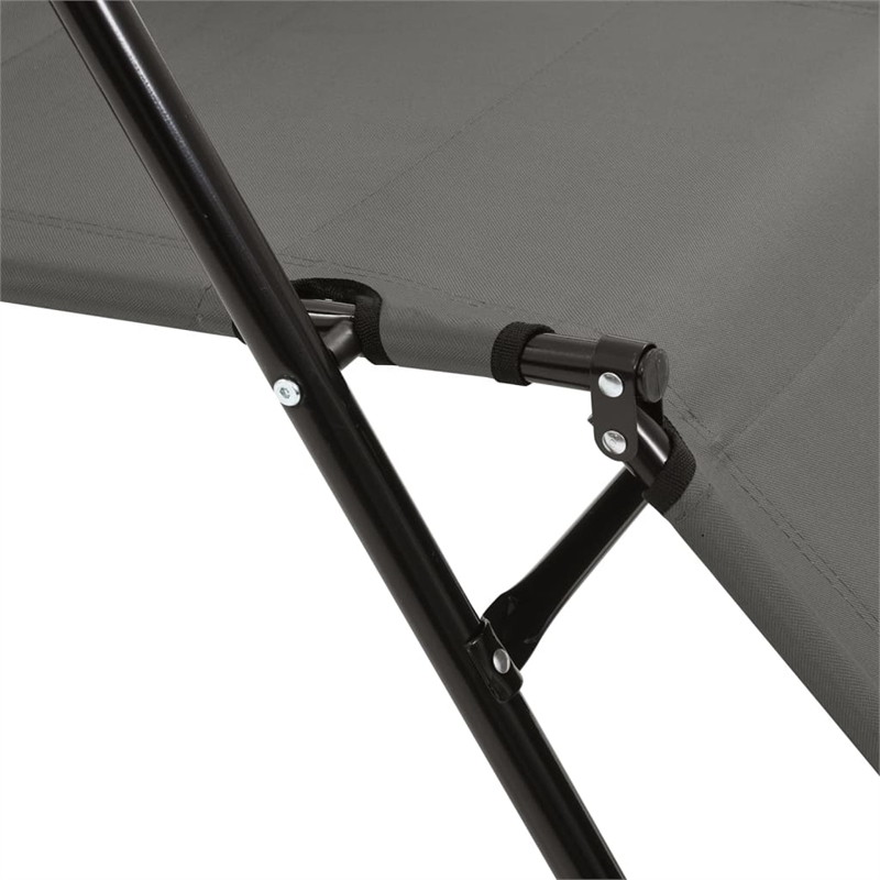 vidaXL Sunlounger Set of 2 in Gray