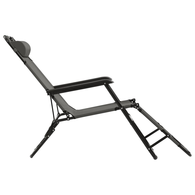 vidaXL Sunlounger Set of 2 in Gray