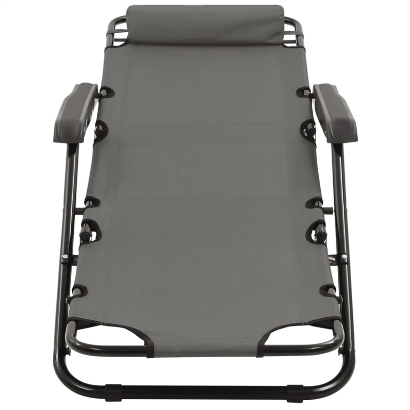 vidaXL Sunlounger Set of 2 in Gray