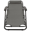 vidaXL Sunlounger Set of 2 in Gray