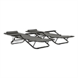 vidaXL Sunlounger Set of 2 in Gray