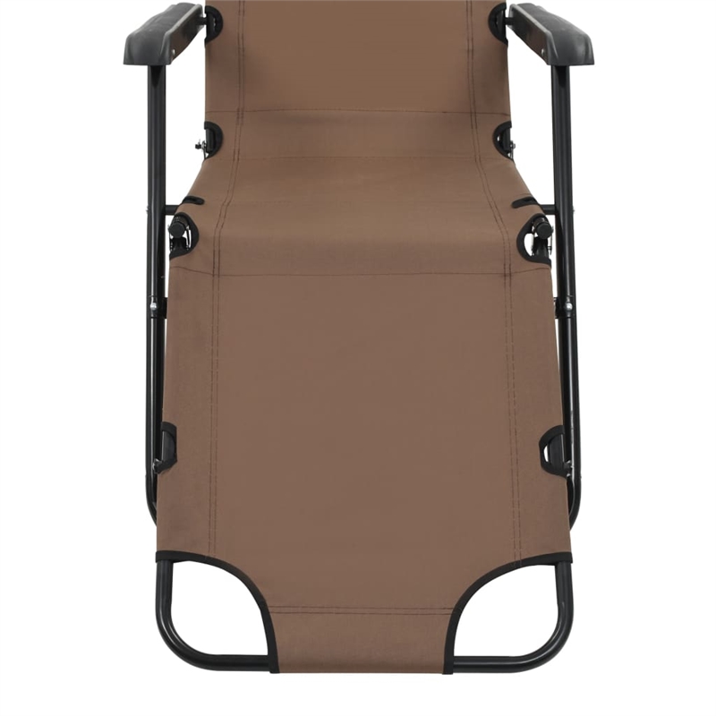 vidaXL Sunlounger Set of 2 in Brown